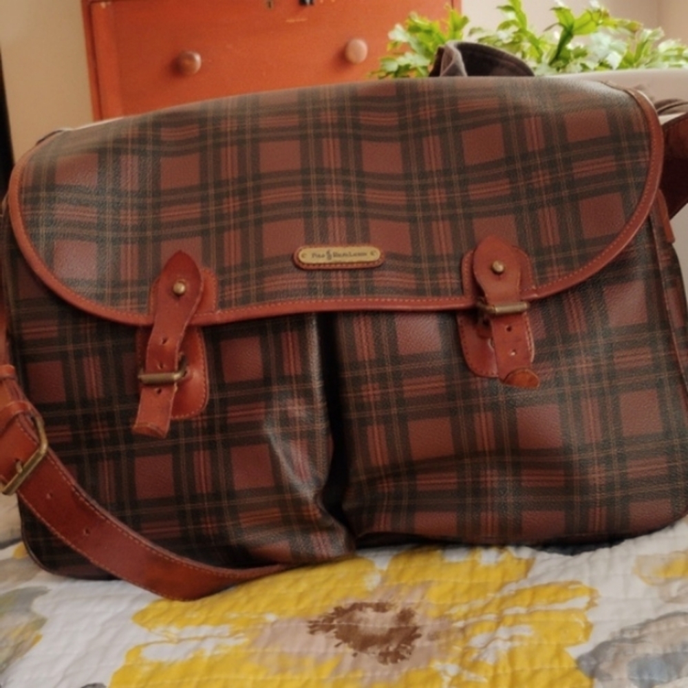 Polo Ralph Lauren Tartan Plaid Satchel. - Picture 2 of 12
